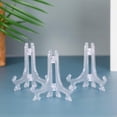 thumbnail image 4 of Charnières Pliantes Réglables pour Chevalets en Plastique Transparent, Plaque de Chevalet avec Utilisation Polyvalente pour Accessoires de Mariage et Expositions d'Affaires, Chevalet Photo à la Maison (30 Pack), 4 of 5