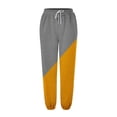 thumbnail image 4 of Baberdicy Womens Sweatpants Fashion Women's Loose Colorful Casual Pants Side Pocket Autumn Drawstring Sweatpants Cute Girl Pants Simple Student Wear Sweatpants H-Grey, 4 of 4