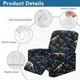 thumbnail image 5 of HELLHERO Dinosaur Skeleton Print Recliner Chair Covers with Brushed, 4 Pcs Recliner Cover with Soft with Pocket Recliner Sofa Slipcover for Kids Pet Single Seat, 5 of 8