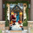 thumbnail image 2 of JoyMoreHome Christmas Door Cover, 35x71 Inch, Christmas Holiday Background Decorative Banner, for Front Door Porch Wall Decoration, 2 of 6