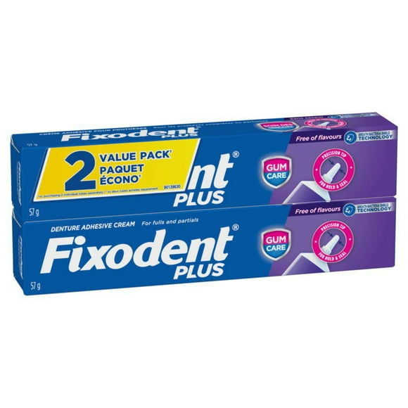 Adhésif sûr pour prothèses Fixodent Plus Soin des gencives