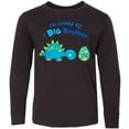 thumbnail image 3 of Inktastic Happy Dinosaur Future Big Brother Long Sleeve Youth T-Shirt, 3 of 5