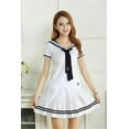 thumbnail image 1 of Traje de marinero japonés para niñas, uniforme escolar para estudiantes, traje bonito, camiseta + falda Lolita, 1 of 4