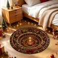 thumbnail image 5 of Christmas 3D Rug Round Optical Illusion Non-Slip,Non-Slip & Wear-Resistant, Machine Washable, Indoor Entryway Use, Festive Holiday Decor, 5 of 5