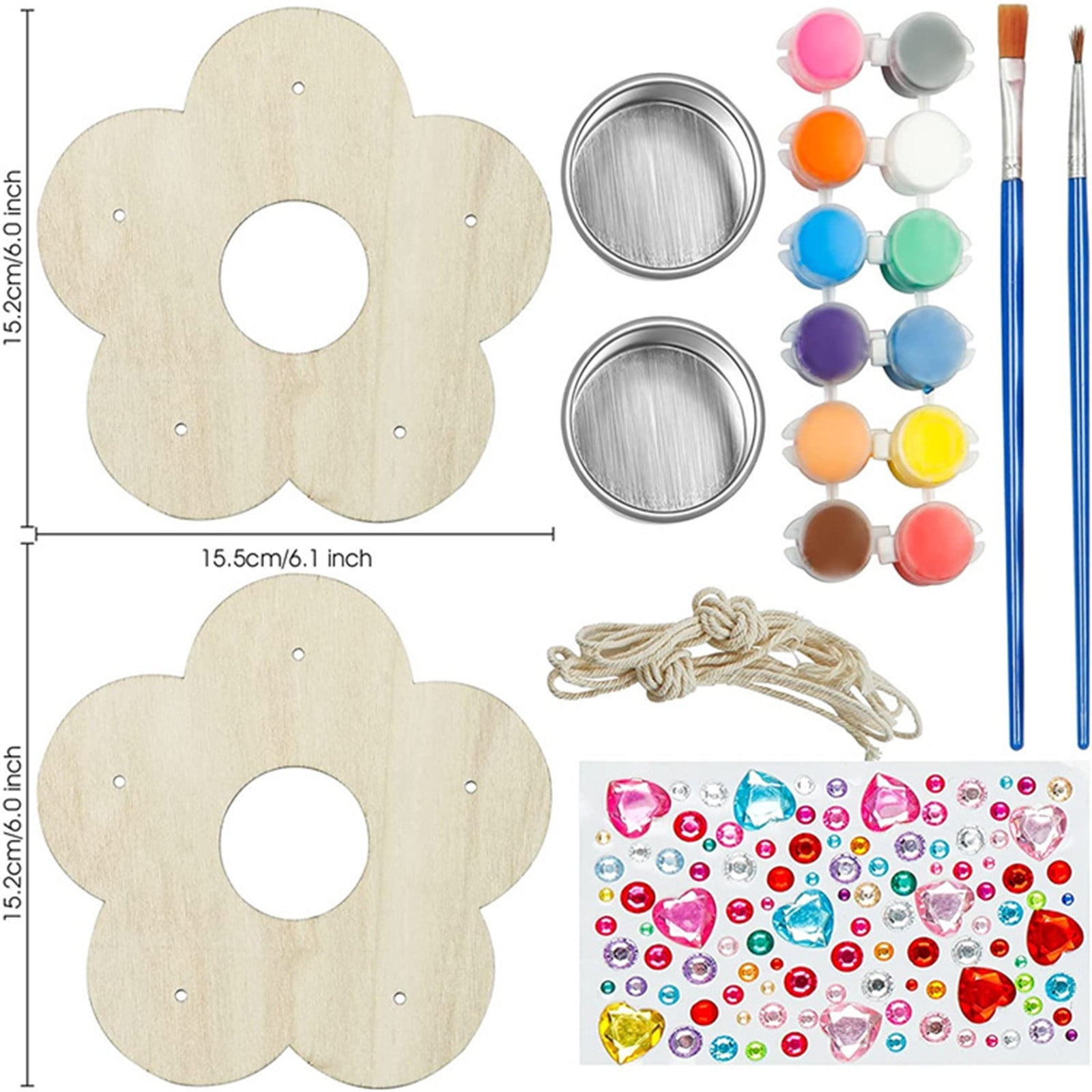 RuiHua Outdoor Bird Feeder Kids Arts And Crafts Bird Feeders For Outside, DIY Wooden Paint Kits Outdoor Toys For Boys Girls 15ML, Mary's Hummingbird Feeder