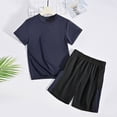 thumbnail image 2 of Tank Top Set for Girls, Solid Color Bubble Ruffle Trim Round Neck and Shorts 2-Piece Summer Casual Outfit for Kids, 2 of 5