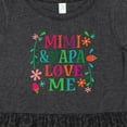 thumbnail image 4 of Inktastic Mimi and Papa Love Me Girls Toddler Dress, 4 of 5