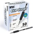 thumbnail image 1 of Bolígrafos ClipClicks, retráctiles, 1 mm, paquete de 50 unidades, 1 of 9