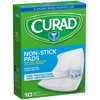 Curad Non-Stick Pads With Adhesive Tabs 3 Inches X 4 Inches, 10 Each (Pack of 2)