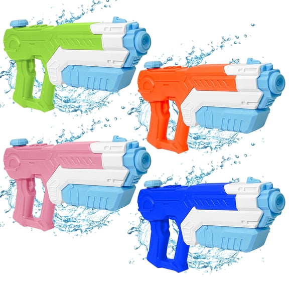 KyFree 4 Packs Water Gun for Kids Squirt Toys Outdoor Beach Swimming Pool Game Summer Party Favor
