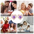 thumbnail image 7 of Iefil Earrings for Women, 925 Sterling Silver October Birthstone Sapphire Heart Stud Earrings for Women, 7 of 7