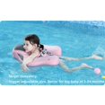 thumbnail image 3 of Mambobaby Float with Canopy Newest Size Improved Non Inflatable Infant Baby Pool Float Smart Mambo Float Swim Trainer Add Tail Baby Swim Float Mambo Baby Float Solid Air Free Water Waist Swimming Ring, 3 of 5
