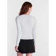 thumbnail image 3 of No Boundaries Graphic Baby Cotton Tee with Long Sleeves, Women's XXS-XXL, 3 of 5