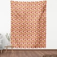 thumbnail image 4 of Ambesonne Fruit Fabric by the Yard Upholstery, Apples and Strawberries Image, 10 Yards, Coral Multicolor, 4 of 5