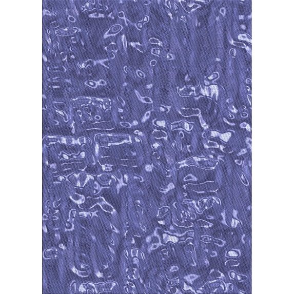 Ahgly Company Indoor Rectangle Patterned Deep Periwinkle Purple Area Rugs, 5' x 8'