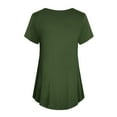 thumbnail image 4 of Fesfesfes Tee Womens Spring And Summer Short Sleeves Solid Breast-Feeding Pregnant Woman Blouse Loose Womens Shirts XS(US:2), 4 of 5