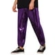 thumbnail image 5 of Pantalones de drawstring con lentejuelas INSPIRE CHIC para hombres, con cintura elástica, ropa de noche, jogger brillante 30 púrpura, 5 of 5