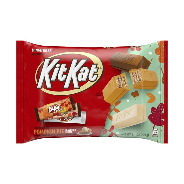 KIT KAT®, Miniatures Milk Chocolate and Creme Wafer Candy Bars, Halloween, 8.1 oz, Bag - Walmart.com