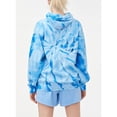 thumbnail image 3 of Women Hoodie Sweatshirts Drawstring Casual Tunic Long Sleeve Tie Dye Pullover Top, 3 of 3