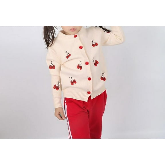 CradlePlanet Toddler Girls Winter Warm Cardigan Sweater