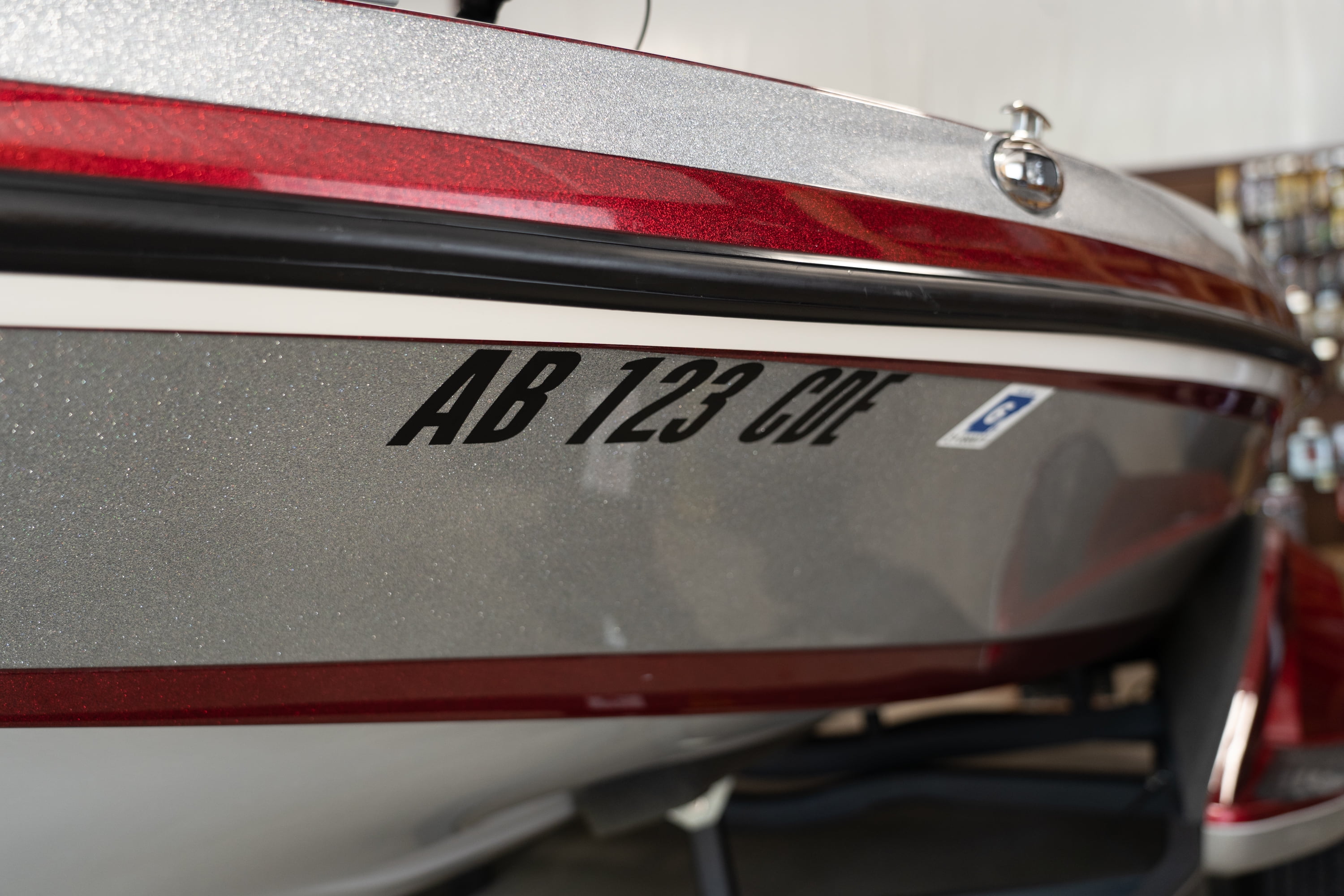(2 pack) Ozark Trail Registration Letter and Number Vinyl Sticker Kit, Boating Accessory, Black