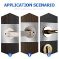 thumbnail image 3 of ETHZZLE 8Pcs Round Door Reinforcement Plates Silver for DIY Lock Installation Projects, 3 of 8