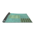 thumbnail image 2 of Ahgly Company Indoor Square Abstract Light Blue Modern Area Rugs, 5' Square, 2 of 4