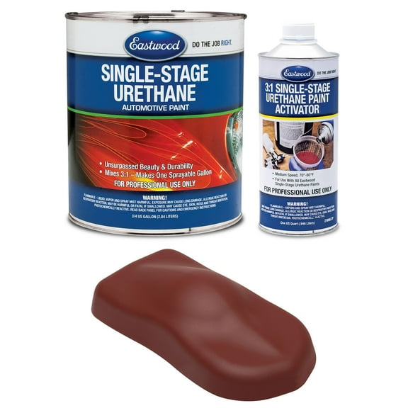 Eastwood 3:1 Rat Rod Matte Red Oxide Single Stage Automotive Spray Paint 1 Sprayable Gallon Kit