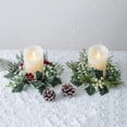 thumbnail image 2 of Adornos navideños, candelabro, corona, centro de mesa, cereza Artificial, Pinecone, guirnalda, Año Nuevo, Navidad, decoración de boda, 2 of 4
