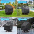 thumbnail image 4 of Fundas para Sillas de Patio BROSYDA Giratorias Juego de 2 Impermeables Negras, 4 of 8