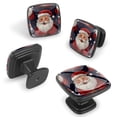 thumbnail image 2 of 4 Pcs Cabinet Handle Drawer Pulls Santa Claus Knobs with Screws Square Furniture Office Cabinet Knob Decoration, 2 of 7
