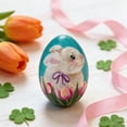 thumbnail image 2 of CoreLiving Blown Resin Easter Egg Ornaments, Hand Painted Stained Resin Spring Tree Decorations, Decorative Hanging Easter Eggs for Tree, Indoor Easter Decor for Home & Party, 2 of 7
