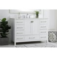 thumbnail image 2 of 48 inch Single Bathroom Vanity in White with Backsplash, 2 of 8