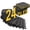 Black-24 tiles, variant on Heavy-Duty EVA Interlocking Floor Mats, 12x12 Inch 0.4" Thick Non-Slip Waterproof Foam Tiles, Black Puzzle Gym Flooring for Playroom, Yoga Studio, Indoor Outdoor Use (24 or 48 Tiles)