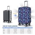 thumbnail image 4 of Pofeuu Blue Flower Skull Print Luggage Suitcase Cover Protector Luggage Washable Covers Aesthetic for 18/24/28/32 inch Luggage（No luggage included）-Small, 4 of 7