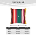 thumbnail image 4 of Bingfone Vertical Stripes Linen Throw Pillow Covers Cushion Case Pocket Button Vintage Farmhouse Pillowcase for Sofa Couch Bed 16"x16", 4 of 9