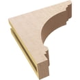 thumbnail image 6 of 3"W x 12"D x 12"H Thin Hughes Rough Cedar Woodgrain TimberThane Corbel, Primed Tan, 6 of 6