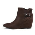 thumbnail image 2 of DREAM PAIRS Women's Low Heel Wedge Ankle Booties Fall Short Boots, 2 of 5