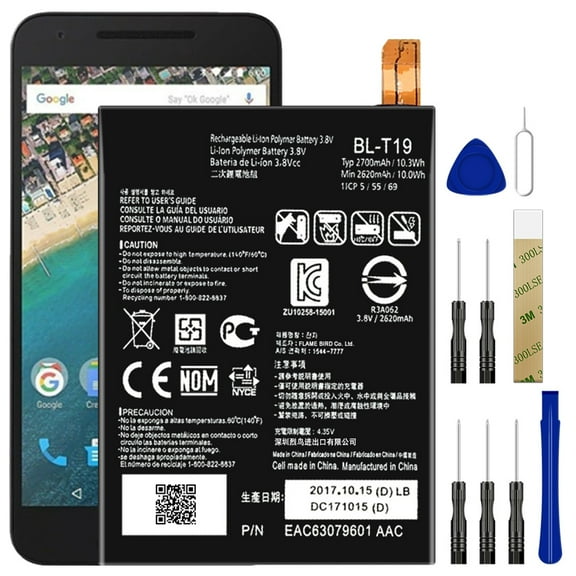 Replacement Battery BL-T19 For LG Google Nexus 5X H790 LG-H790 TOOL