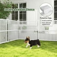 thumbnail image 4 of Costway 2 Air Conditioner Fence Panels with Metal Ground Stakes No Dig Trash Can Enclosure, 4 of 10