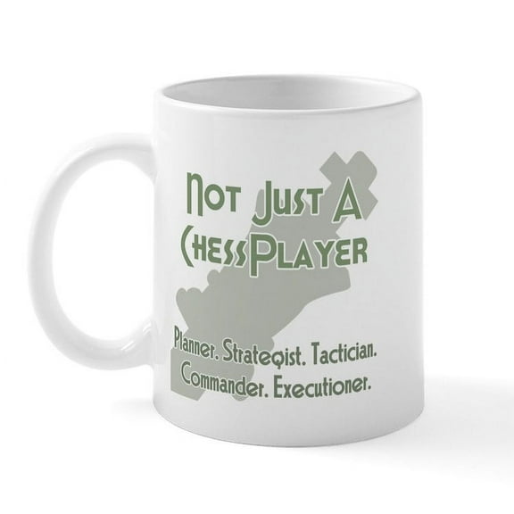 CafePress - Not Just A Chessplayer Mug - 11 oz Ceramic Mug - Novelty Coffee Tea Cup