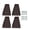 brown, variant on Rupoun 4-Pack Downspout Splash Block Rain Gutter Extension with 8 Fixing Nails – Durable Plastic, Protects Foundation & Prevents Soil Erosion – Green
