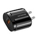 thumbnail image 3 of Bearachild de teléfono multicolor QC 3.0 Universal Amplia compatibilidad Cabezal de carga Prácticos accesorios de viaje Cargadores USB Teléfono y Comunicación Enchufe negro de EE. UU. 1, 3 of 6