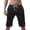 b-282Black1173, variant on Men Casual Shorts Outdoor Hiking Daily Wear Comfortable Fit With Elastic Waist And Drawstring For All Summer Activities Solid Color Male Comfort Bottoms