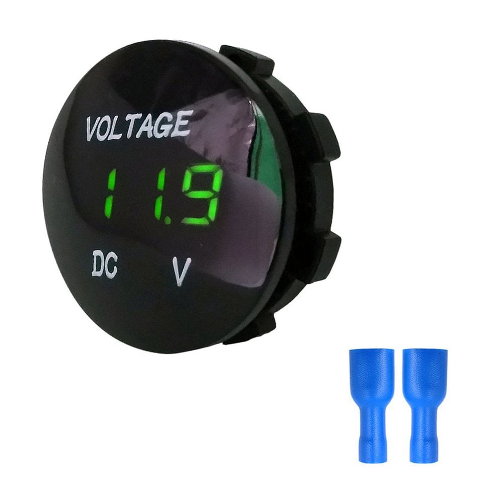 5-48V Panel Voltmeter Voltage Meter Volt Tester Green Transparent Style mn 