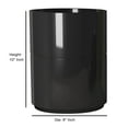thumbnail image 4 of nu steel Loft Wastebasket Shiny Black Resin Finish, 4 of 4
