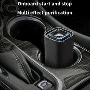 YUVA Car Air Purifier, Negative Ion, Odor Removal, Type-C Charging, 5V, 15㎡ Coverage, Black/White, Compact & Efficient, Oxygen Bar