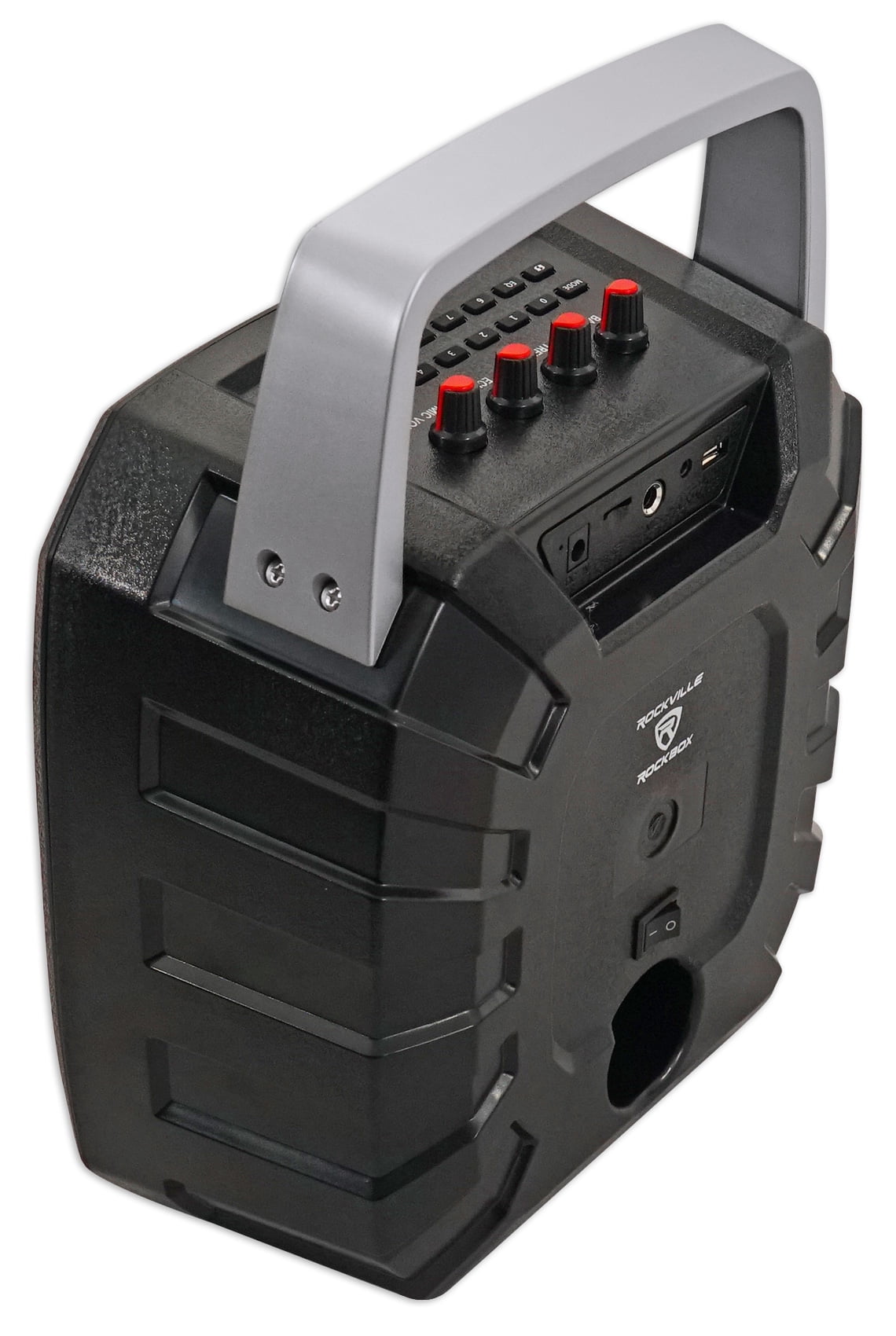 Rockville ROCKBOX 6.5" 100w Rechargeable Bluetooth Rugged Jobsite Speaker USB/SD