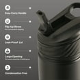 thumbnail image 4 of TAL Stainless Steel Ranger Water Bottle with Easy Sip Straw 26 oz, Black, 4 of 10