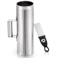 thumbnail image 1 of Foraineam Stainless Steel Guiro with Scraper, 12" x 4" Professional Latin Hand Percussion Instrument, Band Accompaniment Musical Training Tool Metal, 1 of 8